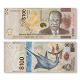 Bahamas 100 Dollars, 2021, B355a, UNC - Robert's World Money - World Banknotes