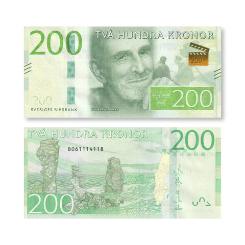 Sweden 200 Kronor, 2015, P72, UNC - Robert's World Money - World Banknotes
