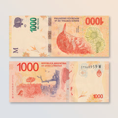 Argentina 1000 Pesos, 2020, B422e, P366, UNC - Robert's World Money - World Banknotes