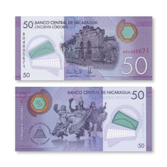 Nicaragua 50 Córdobas, 2014, B508a, P211a, UNC - Robert's World Money - World Banknotes