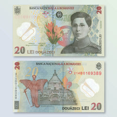 Romania 20 Lei, 2021, B293a, UNC - Robert's World Money - World Banknotes