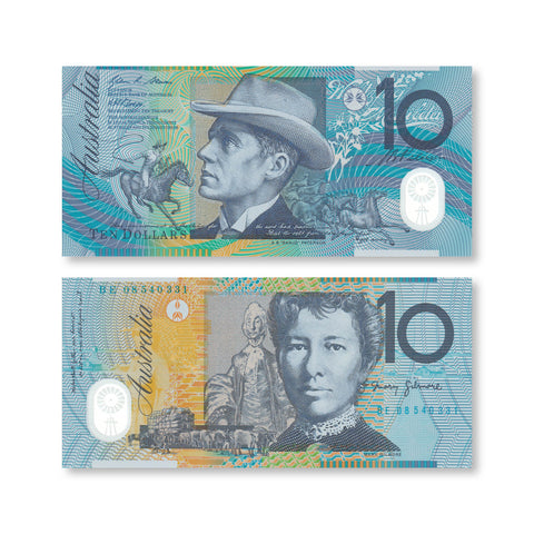 Australia 10 Dollars, 2008, B226e, P58e, UNC - Robert's World Money - World Banknotes