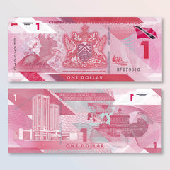 Trinidad & Tobago 1 Dollar, 2020 (2021), B236a, Trinidad's first polymer series, UNC - Robert's World Money - World Banknotes