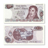 Argentina 10 Pesos, 1973, B342f, P289, UNC - Robert's World Money - World Banknotes