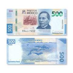 Mexico 500 Pesos, 2020, B717j, UNC - Robert's World Money - World Banknotes