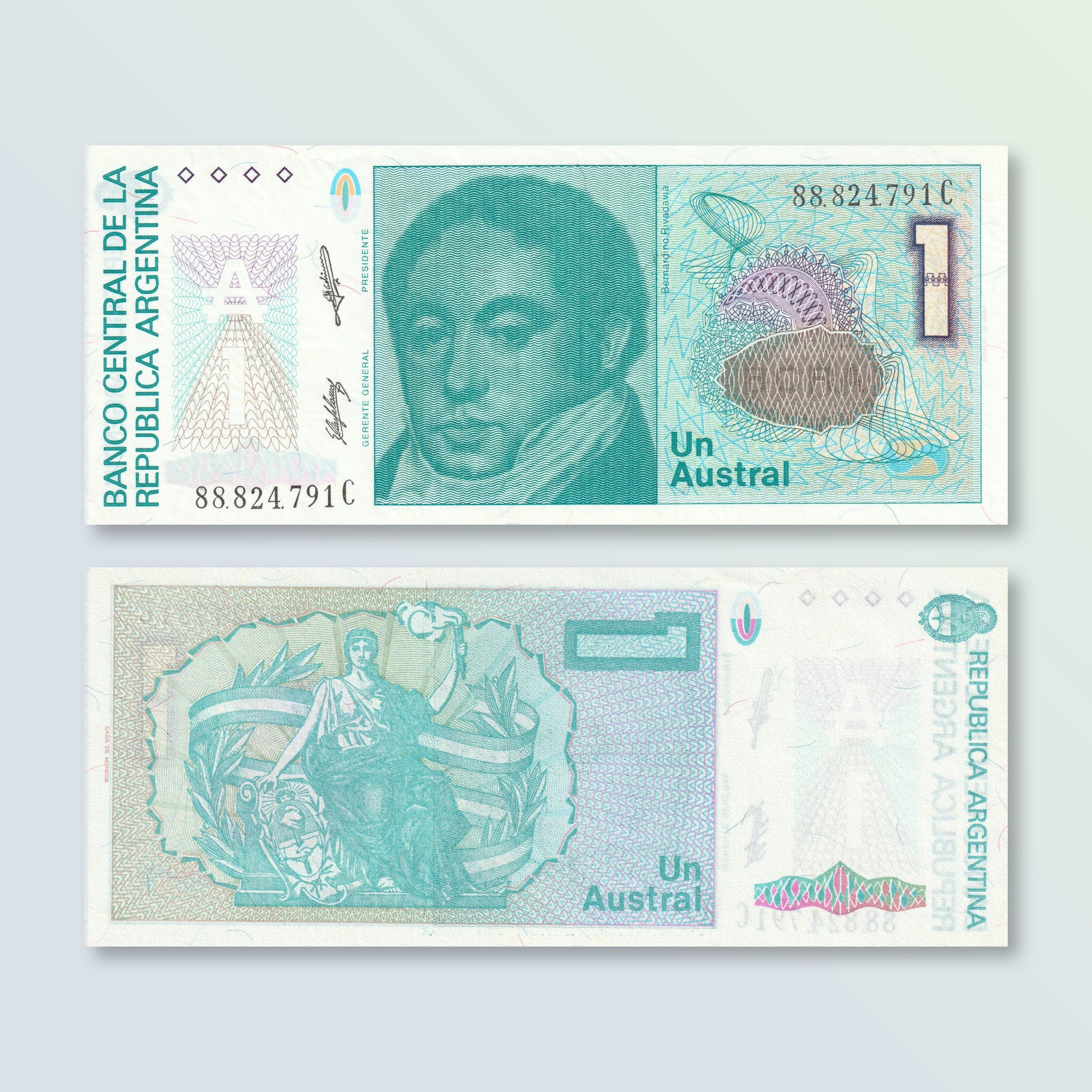 Argentina 1 Austral, 1985, B376c, P323b, UNC - Robert's World Money - World Banknotes
