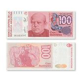Argentina 100 Australes, 1989, B380f, P327c, UNC