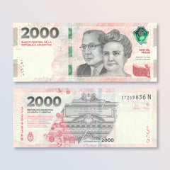 Argentina 2,000 Pesos, 2023, Improved Security, B428a, UNC