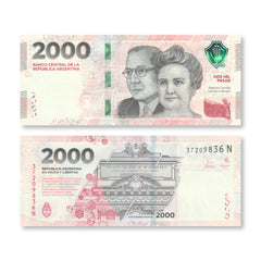 Argentina 2,000 Pesos, 2023, Improved Security, B428a, UNC