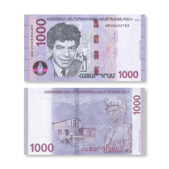 Armenia 1000 Dram, 2022 (2023), B319b, UNC