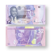 Belize 2 Dollars, 2025, B331a, UNC