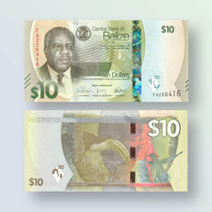 Belize 10 Dollars, 2025, B333a, UNC