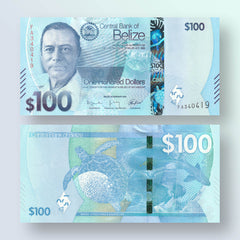 Belize 100 Dollars, 2025, B336a, UNC