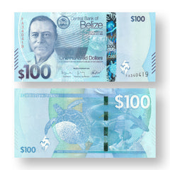 Belize 100 Dollars, 2025, B336a, UNC