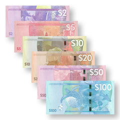 Belize Full Set: New 2025 Series, 2–100 Dollars, B331a–B336a, UNC