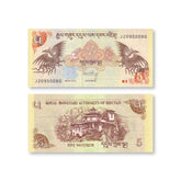 Bhutan 5 Ngultrum, 2015, B217c, P28c, UNC