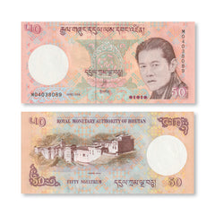 Bhutan 50 Ngultrum, 2008, B220a, P31a, UNC
