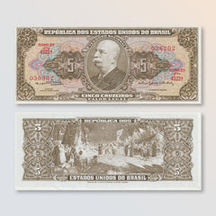 Brazil 5 Cruzeiros, 1964, P176d, UNC