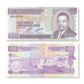 Burundi 100 Francs, 2007, B223f, P37f, UNC - Robert's World Money - World Banknotes
