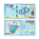 Burundi 5000 Francs, 2015, B239a, P53, UNC