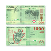Burundi 1000 Francs, 2021, B242a, UNC - Robert's World Money - World Banknotes
