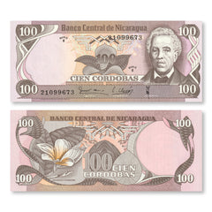 Nicaragua 100 Córdobas, 1979, B431a, P137, UNC - Robert's World Money - World Banknotes