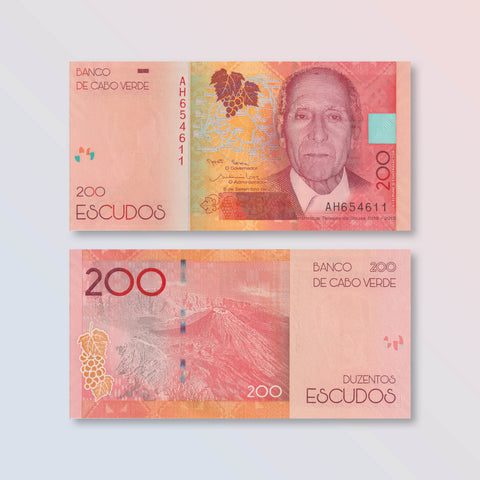 Cape Verde 200 Escudos, 2019, B222a, UNC - Robert's World Money - World Banknotes