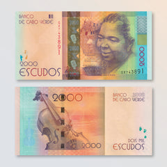 Cape Verde 2000 Escudos, 2024 (2025), Upgraded Security,B225a, UNC