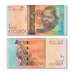 Cape Verde 2000 Escudos, 2024 (2025), Upgraded Security,B225a, UNC