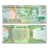 Cayman Islands 5 Dollars, 2018, B219c, P39c, UNC