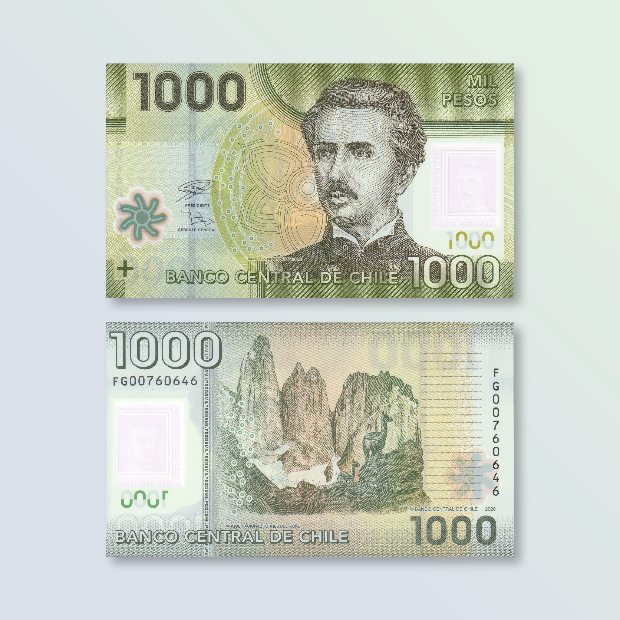 Chile 1000 Pesos, 2020, B296k, P161, UNC - Robert's World Money - World Banknotes