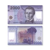 Chile 2000 Pesos, 2021, B297g, P162, UNC