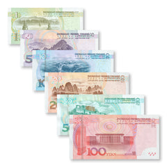 China Full Set: 1–100 Yuan, 2015–2020, Current Series, UNC