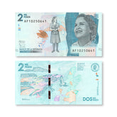 Colombia 2000 Pesos, 2016, B993b, P458b, UNC - Robert's World Money - World Banknotes