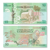 Cook Islands 10 Dollars, 1992, B108a, P8a, UNC
