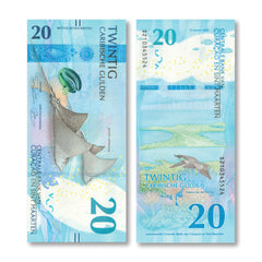 Curaçao & Sint Maarten 20 Caribbean Guilders, 2025, B102a, UNC
