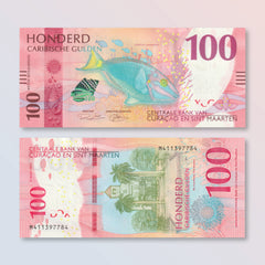 Curaçao & Sint Maarten 100 Caribbean Guilders, 2025, B104a, UNC