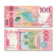 Curaçao & Sint Maarten 100 Caribbean Guilders, 2025, B104a, UNC