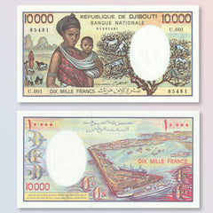 Djibouti 10,000 Francs, 1984, B104b, P39b, UNC