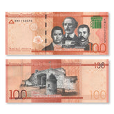 Dominican Republic 100 Pesos, 2017 (2018), B728a, UNC