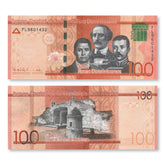 Dominican Republic 100 Pesos, 2025, B728f, UNC