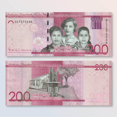 Dominican Republic 200 Pesos, 2017 (2019), B729a, UNC