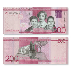 Dominican Republic 200 Pesos, 2017 (2019), B729a, UNC
