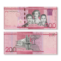 Dominican Republic 200 Pesos, 2021 (2022), B729c, UNC