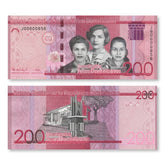 Dominican Republic 200 Pesos, 2024, B729f, UNC