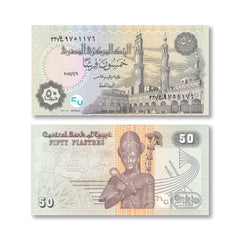 Egypt 50 Piastres, 2017, B342a, P70, UNC