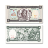 Eritrea 1 Nakfa, 1997, First Eritrean Issue, B101a, P1, UNC