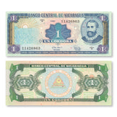 Nicaragua 1 Córdoba, 1995, B475a, P179, UNC - Robert's World Money - World Banknotes
