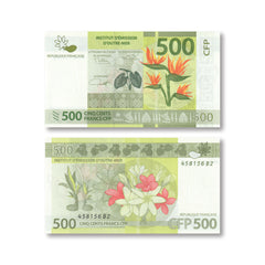 French Pacific Territories 500 Francs, 2014, B105a, P5, UNC