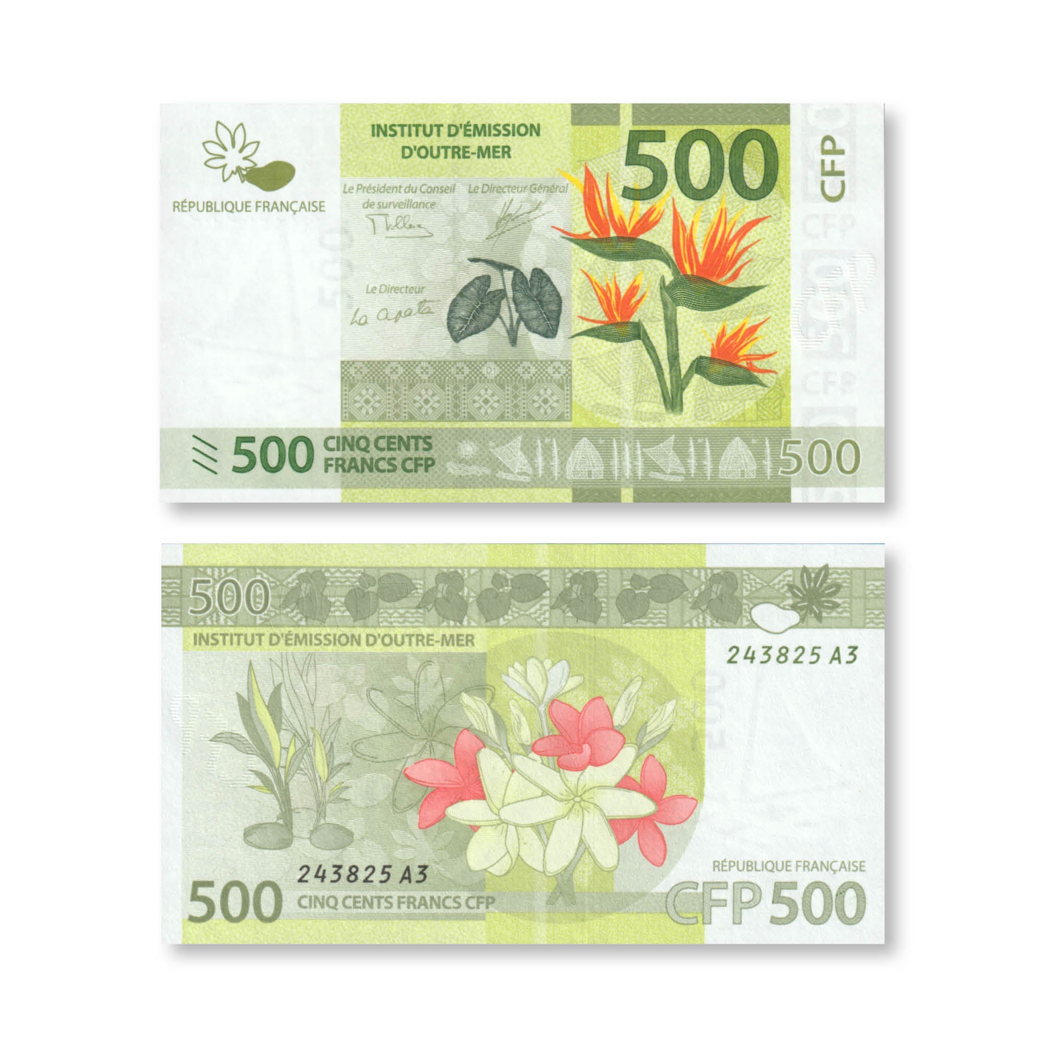 French Pacific Territories 500 Francs, 2014, B105b, P5, UNC - Robert's World Money - World Banknotes